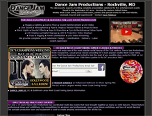 Tablet Screenshot of dancejamproductions.com